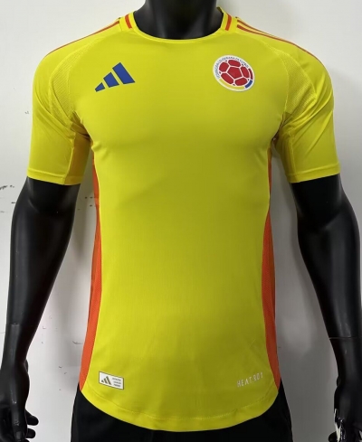 2425 Colombia Home Player Version Soccer Jersey